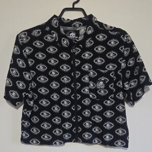 Lurking Class Grim Reaper Cropped Blouse